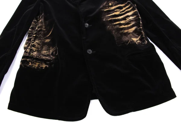 Yohji Yamamoto NOIR Bleached Velvet Jacket & Skirt K-160750_006