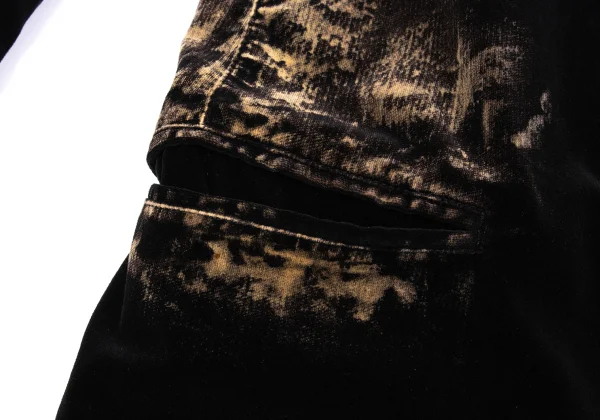 Yohji Yamamoto NOIR Bleached Velvet Jacket & Skirt K-160750_008