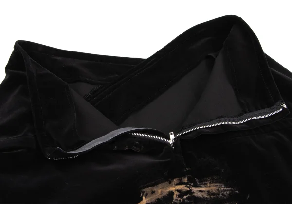 Yohji Yamamoto NOIR Bleached Velvet Jacket & Skirt K-160750_017