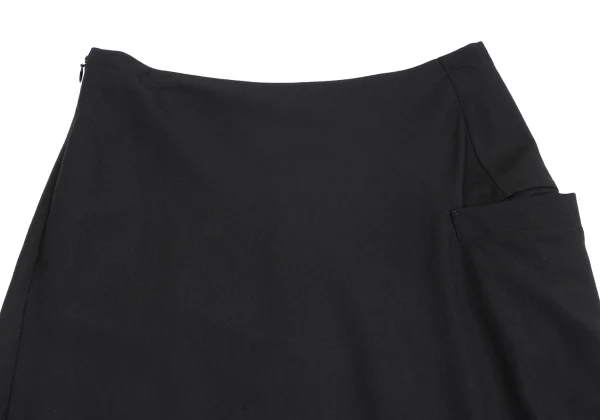 Yohji Yamamoto NOIR Wool Side Pocket Skirt K-160751_003