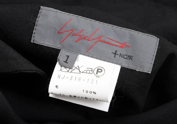 Yohji Yamamoto NOIR Wool Side Pocket Skirt K-160751_013