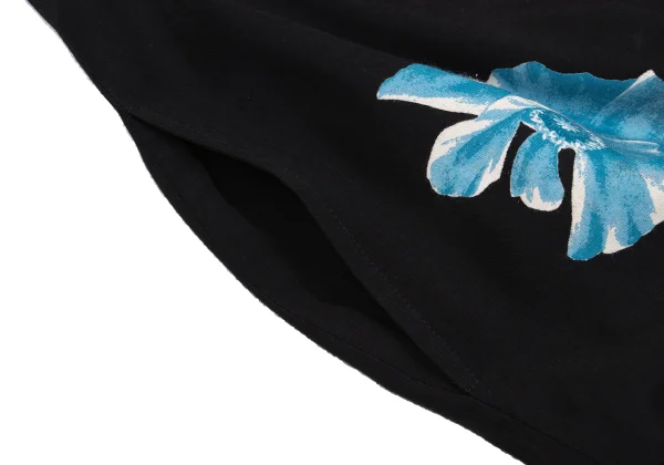 Yohji Yamamoto NOIR Rayon Floral Printed Skirt K-160752_005