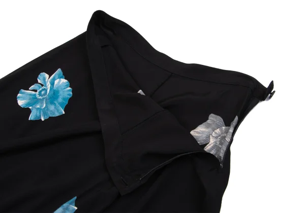 Yohji Yamamoto NOIR Rayon Floral Printed Skirt K-160752_007