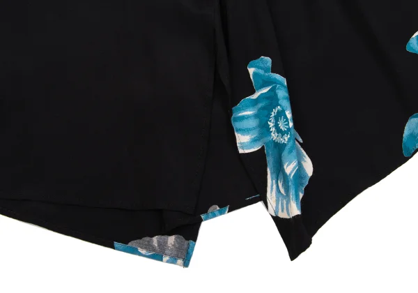 Yohji Yamamoto NOIR Rayon Floral Printed Skirt K-160752_009