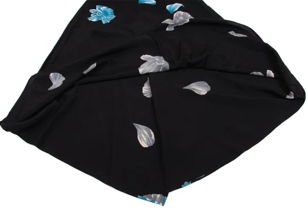 Yohji Yamamoto NOIR Rayon Floral Printed Skirt K-160752_010