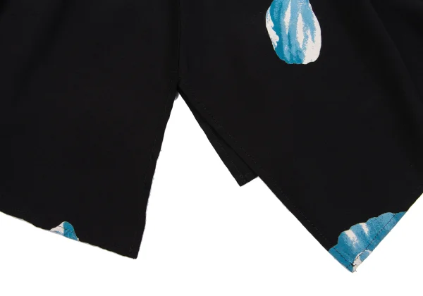 Yohji Yamamoto NOIR Rayon Floral Printed Skirt K-160752_012