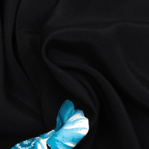 Yohji Yamamoto NOIR Rayon Floral Printed Skirt K-160752_014