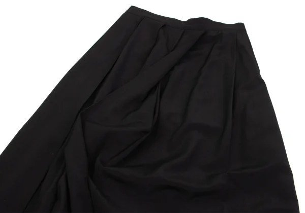 REGULATION yohji yamamoto Wool Cupra Pleated Skirt K-160753_009