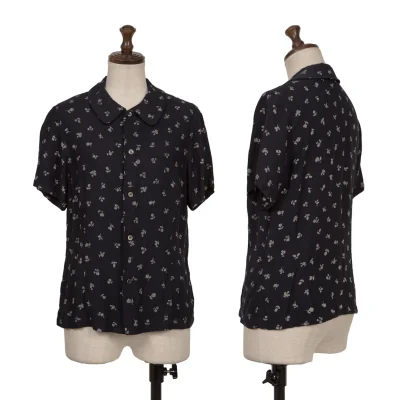 COMME des GARCONS Discharge Printing Floral Rayon Shirt