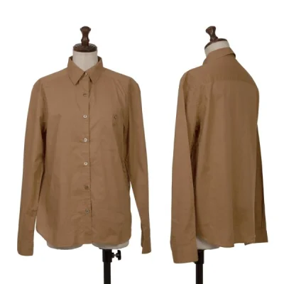 Mademoiselle NON NON Tricolor Point Embroidery Long Sleeve Shirt