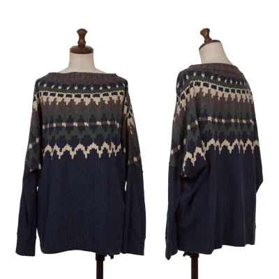 zucca Native Knit Printed Dolman Top