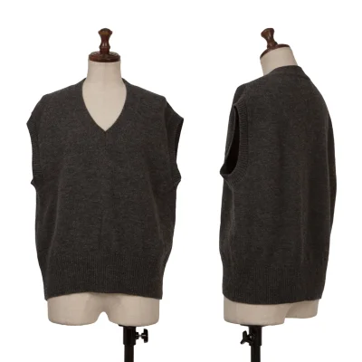 MHL Wool V Neck Knit Vest