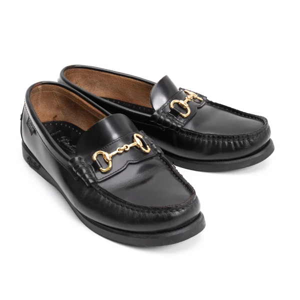 Paraboot × UNITED ARROWS BIT DECK Horse Bit Leather Loafer Black UK 3.5 K-160787_001