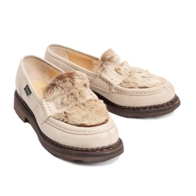 Paraboot ORSAY LAPIN Rabbit Fur Leather Loafer
