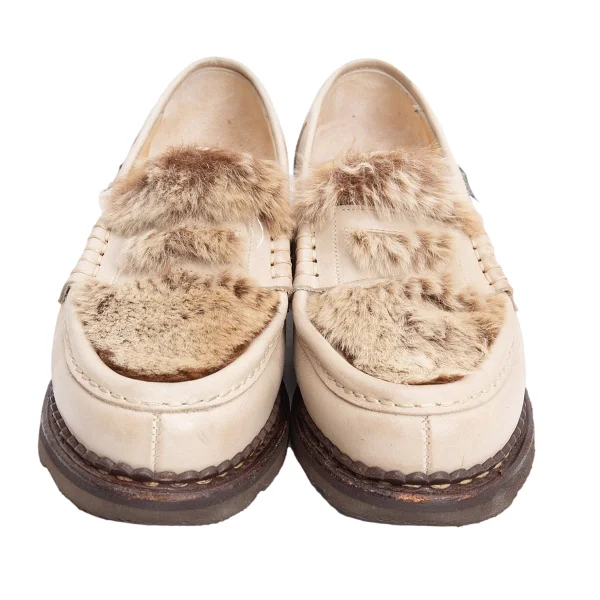 Paraboot ORSAY LAPIN Rabbit Fur Leather Loafer K-160788_002
