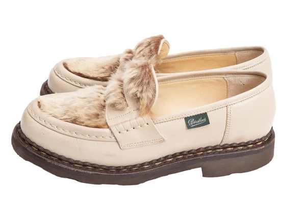 Paraboot ORSAY LAPIN Rabbit Fur Leather Loafer K-160788_004