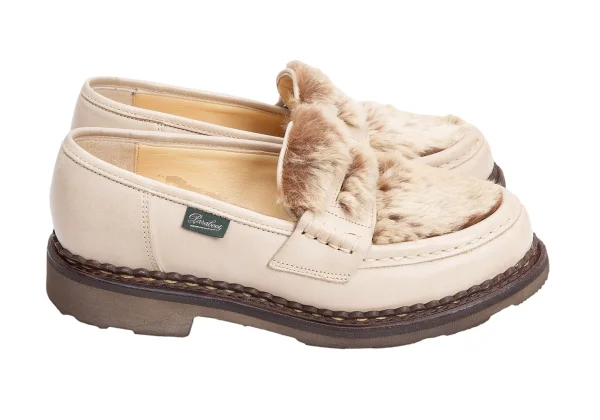Paraboot ORSAY LAPIN Rabbit Fur Leather Loafer K-160788_008