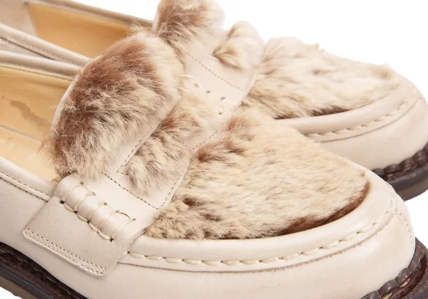 Paraboot ORSAY LAPIN Rabbit Fur Leather Loafer K-160788_009