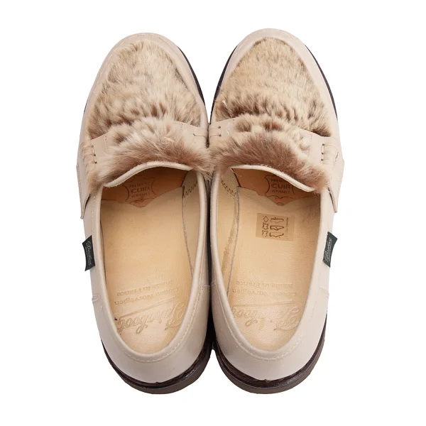 Paraboot ORSAY LAPIN Rabbit Fur Leather Loafer K-160788_010