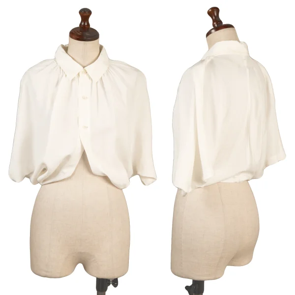 tricot COMME des GARCONS Circle Embroidery Blouse White S-M K-160789_001