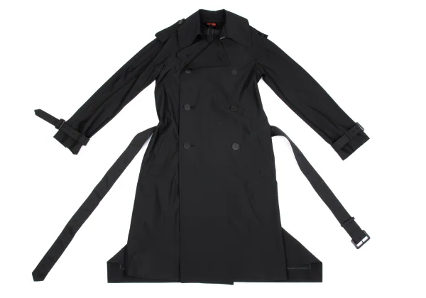 Jean Paul GAULTIER Stretch Poly Drape Hem Coat K-160797_002