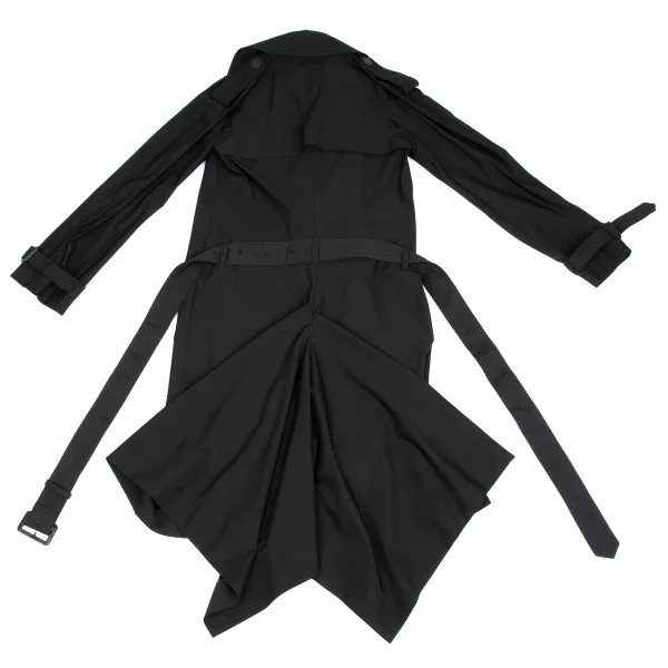 Jean Paul GAULTIER Stretch Poly Drape Hem Coat K-160797_015