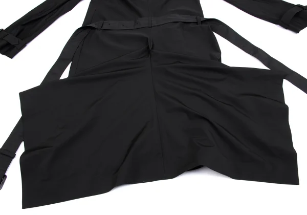 Jean Paul GAULTIER Stretch Poly Drape Hem Coat K-160797_017