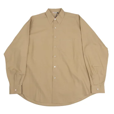 AURALEE Washed Finx Twill Cotton Shirt