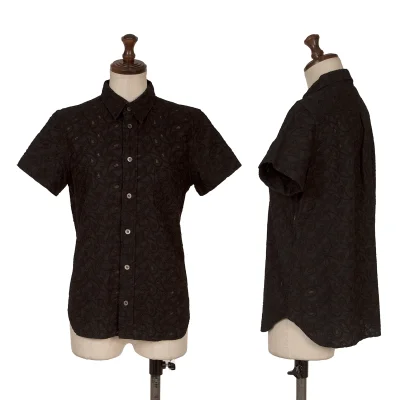 JUNYA WATANABE COMME des GARCONS Paisley Embroidery Short Sleeve Shirt