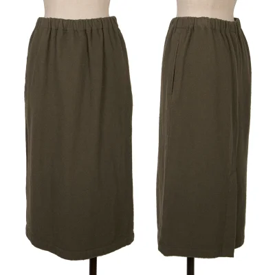 COMME des GARCONS Wool Back Slit Skirt