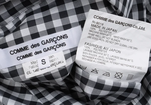 COMME des GARCONS Poly Checked Shirt K-160823_014