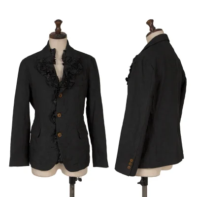 COMME des GARCONS Dyed Jacquard Ruffle Jacket