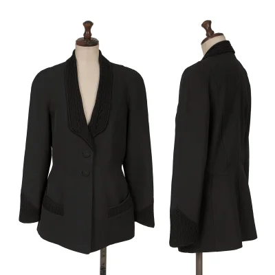 Thierry Mugler Knit Switching Wool Jacket