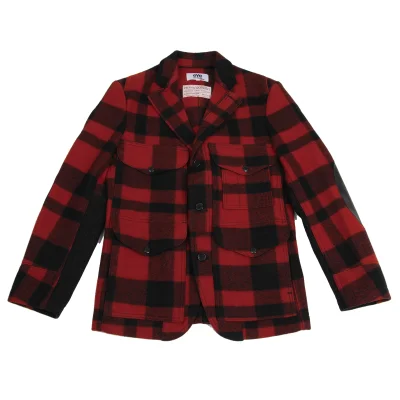 eYe JUNYA WATANABE MAN COMME des GARCONS Checked Leather Elbow Patch Jacket