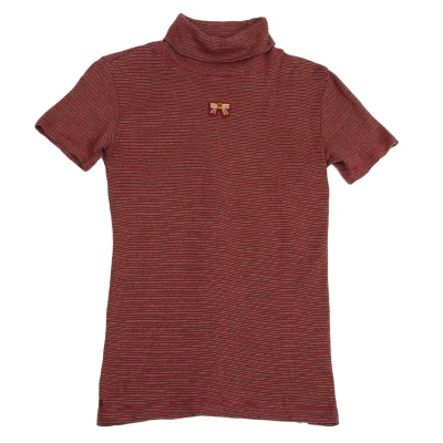 Mademoiselle NON NON Ribbon Patch Stripe T Shirt