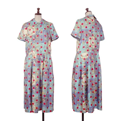 COMME des GARCONS Dot Scarf Printed Silk Dress