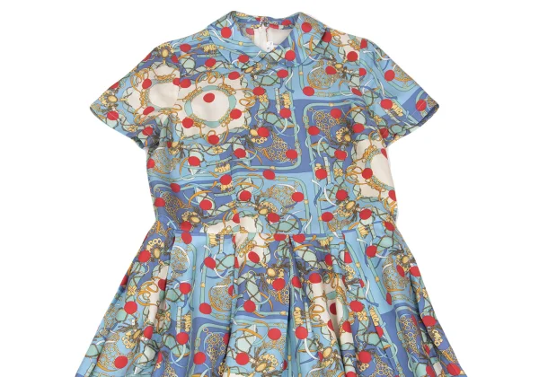 COMME des GARCONS Dot Scarf Printed Silk Dress K-160852_003
