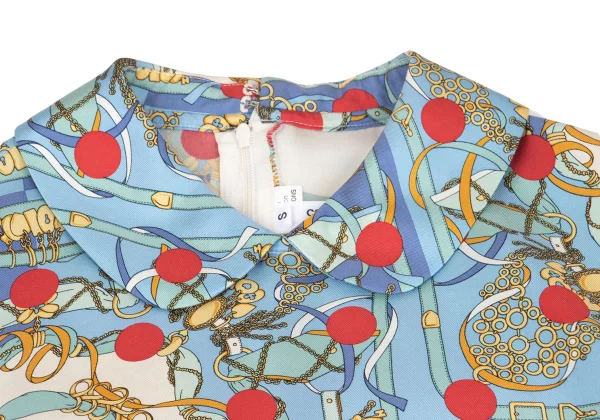 COMME des GARCONS Dot Scarf Printed Silk Dress K-160852_004