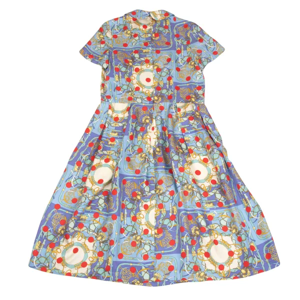 COMME des GARCONS Dot Scarf Printed Silk Dress K-160852_013