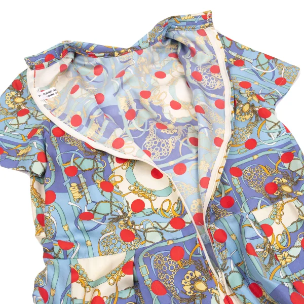 COMME des GARCONS Dot Scarf Printed Silk Dress K-160852_014