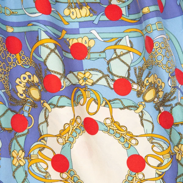 COMME des GARCONS Dot Scarf Printed Silk Dress K-160852_015