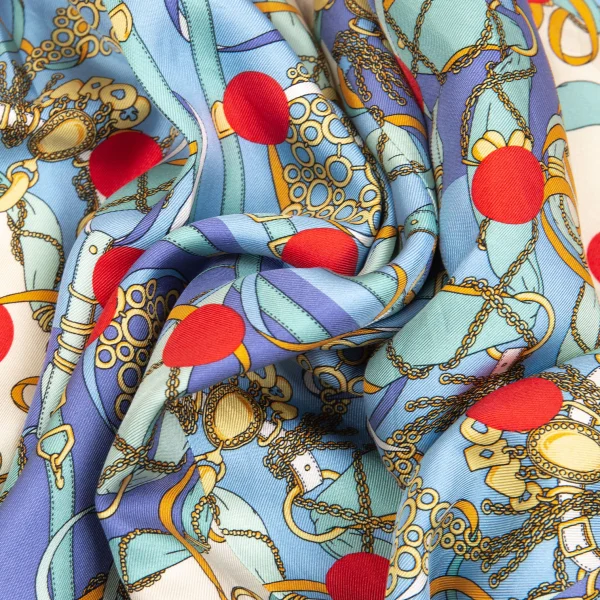 COMME des GARCONS Dot Scarf Printed Silk Dress K-160852_016