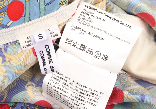 COMME des GARCONS Dot Scarf Printed Silk Dress K-160852_017