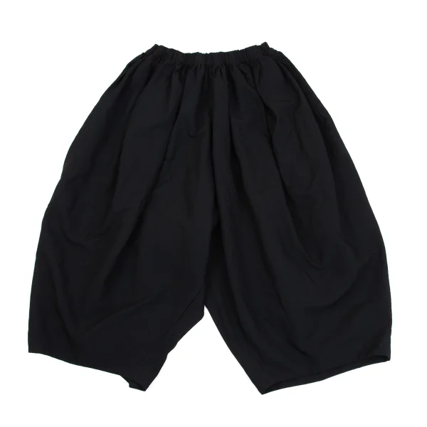 COMME des GARCONS Poly Wide Dropped Crotch Pants Black XS K-160855_001