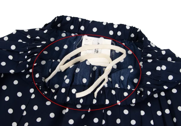 robe de chambre COMME des GARCONS Dot Round-hem Pleats Skirt K-160876_004