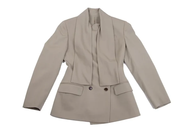 Jean Paul GAULTIER FEMME Scarf-collar Design Jacket & Pants K-160901_003
