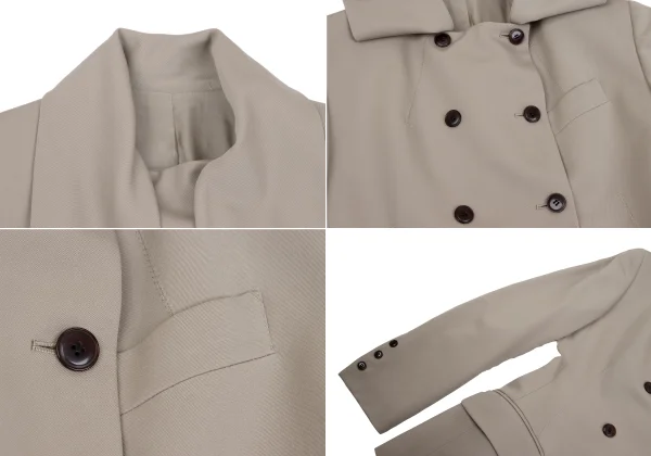 Jean Paul GAULTIER FEMME Scarf-collar Design Jacket & Pants K-160901_005