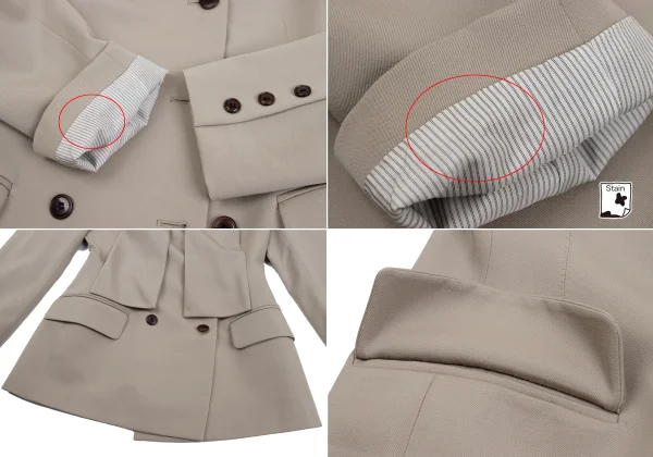 Jean Paul GAULTIER FEMME Scarf-collar Design Jacket & Pants K-160901_006