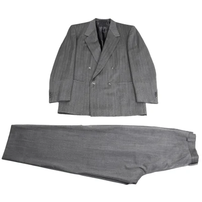 GIANNI VERSACE COUTURE Wool Medusa Button Jacket & Pants