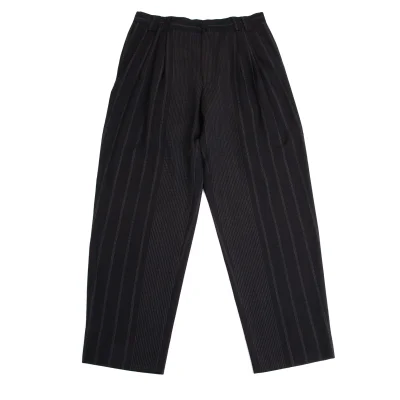 Unbranded Wool Poly Stripe Stitch Tapered Pants